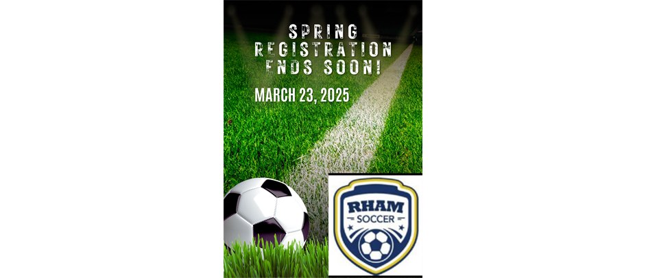 SPRING REGISTRATION ENDS MARCH 23!
